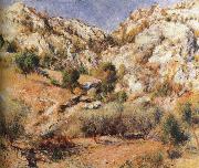 Pierre-Auguste Renoir Cliff oil